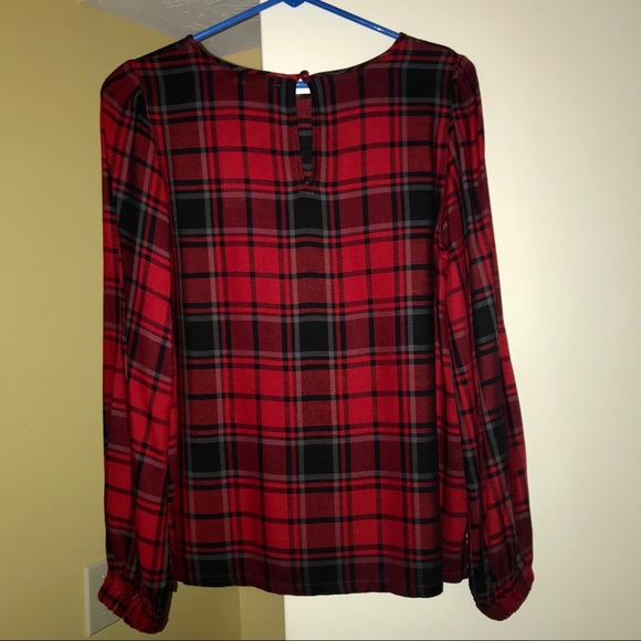 Loft plaid blouse - Picture 2 of 3